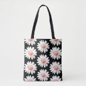 Tote Bag Marguerites à points rouges (Devant)