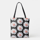 Tote Bag Marguerites à points rouges (Dos)