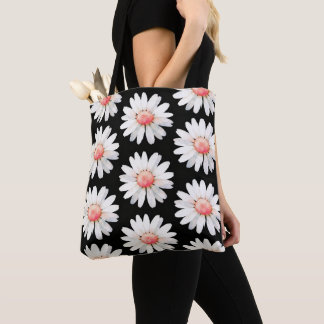 Tote Bag Marguerites à points rouges