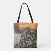 Tote Bag Marguerites au coucher du soleil (Dos)