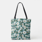 Tote Bag Marguerites blanches et papillons (Dos)