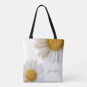 Tote Bag Marguerites Blanches Personnalisées (Dos)