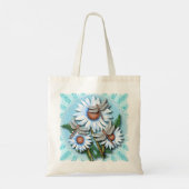 Tote Bag Marguerites bleues libellules  (Dos)