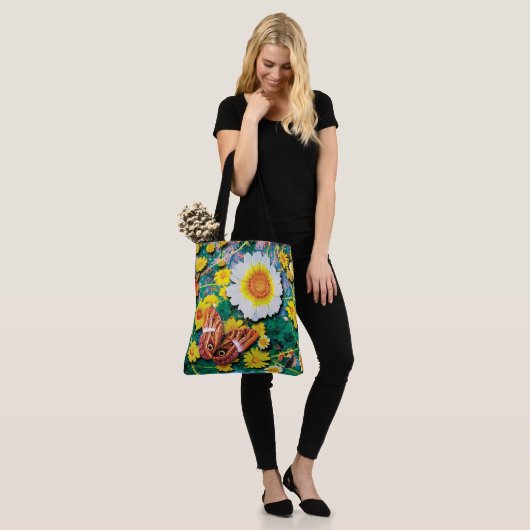 Tote Bag Marguerites Mai (Sur le modèle)