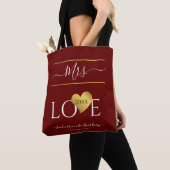 Tote Bag Mariage 1er premier Noël Nom Mme (De près)