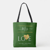 Tote Bag Mariage 1er premier Noël Nom Mme Large Chris (Dos)