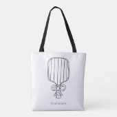 Tote Bag Mariage avec Pickleball de scénario moderne et Pro (Dos)