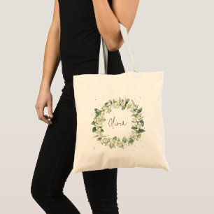 Tote Bag Mariage/Bain de Noces Snowberry+Eucalyptus