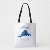 Tote Bag Mariage Bienvenue à Martha's Vineyard Movable Hear (Devant)