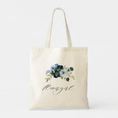 Tote Bag mariage bleu clair marine (Dos)