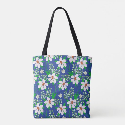 Tote Bag Mariage Bliss : Floral Invitation Arrière - plan (Dos)