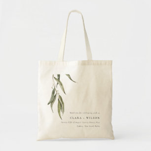 Tote Bag Mariage botanique simple d'Eucalyptus