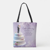 Tote Bag Mariage Bride et Groom Cake Bakery (Dos)