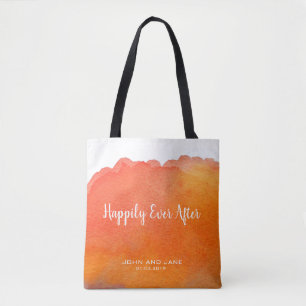 Tote Bag Mariage bridesmaid cadeau heureux jamais après la