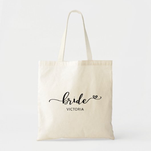 Tote Bag Mariage cardiaque de la mariée (Devant)
