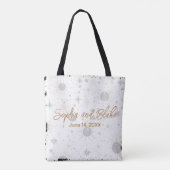 Tote Bag Mariage céleste noir et or (Dos)