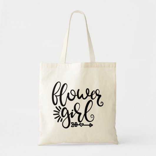 Tote Bag Mariage Cool Flower Girl (Devant)
