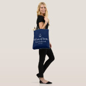 Tote Bag Mariage d'Ancres nautiques Custom Matron of Honor (Sur le modèle)