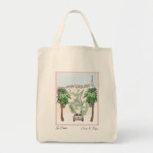 Tote Bag Mariage d'aquarelle de Los Angeles (Devant)