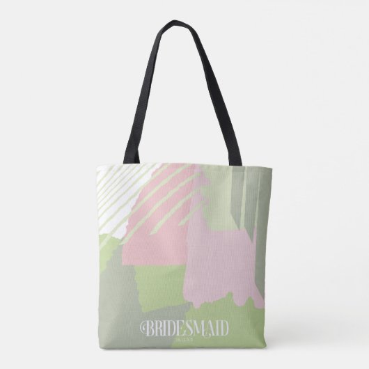 Tote Bag Mariage de bloc couleur Bridesmaid Spring ID740 (Dos)