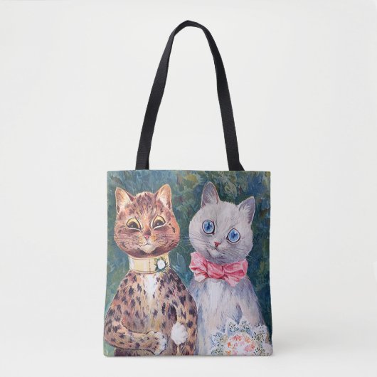 Tote Bag Mariage de chat, Mariage, Mariée, Mariée, Louis Wa (Devant)