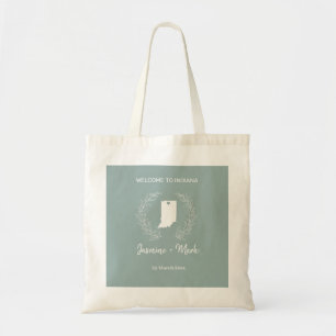 Tote Bag Mariage de destination bienvenue dans l'État d'Ind
