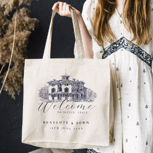 Tote Bag Mariage de destination dans une élégante villa ita