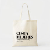 Tote Bag Mariage de destination personnalisé à Costa Mujere (Devant)