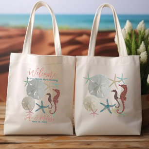 Tote Bag Mariage de destination sur la plage Bienvenue à la