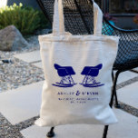 Tote Bag Mariage de fauteuil moderne du milieu du siècle, s<br><div class="desc">Célébrez votre amour du mobilier moderne du milieu du siècle et de l'époque Eames avec ce sac fourre-tout classique. Comprend la silhouette de rockers en plastique moulé assortis en bleu marine. Faites un grand sac cadeau pour accueillir les invités à l'hôtel lorsqu'ils arrivent à votre mariage - remplissez simplement vos...</div>