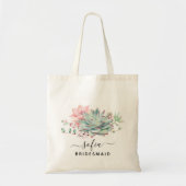 Tote Bag Mariage de femme de chambre douce et douce verte (Devant)