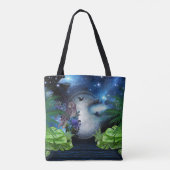 Tote Bag Mariage de galaxie spatiale (Dos)
