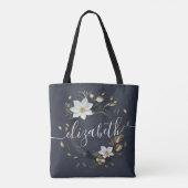 Tote Bag Mariage de la couronne d'or blanc Maid of Honor (Dos)