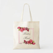 Tote Bag Mariage de la frontière rose rose (Devant)
