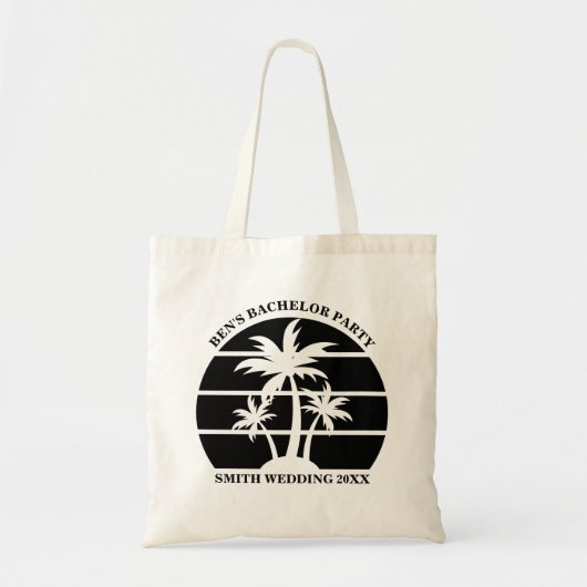 Tote Bag Mariage de l'île de célibataire de plage Groomsmen (Devant)