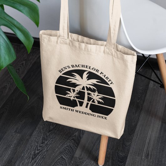 Tote Bag Mariage de l'île de célibataire de plage Groomsmen
