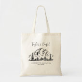 Tote Bag Mariage de montagne Bienvenue Mariage Personnalise (Devant)