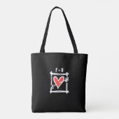 Tote Bag Mariage de motocyclette de deux mariées (Dos)