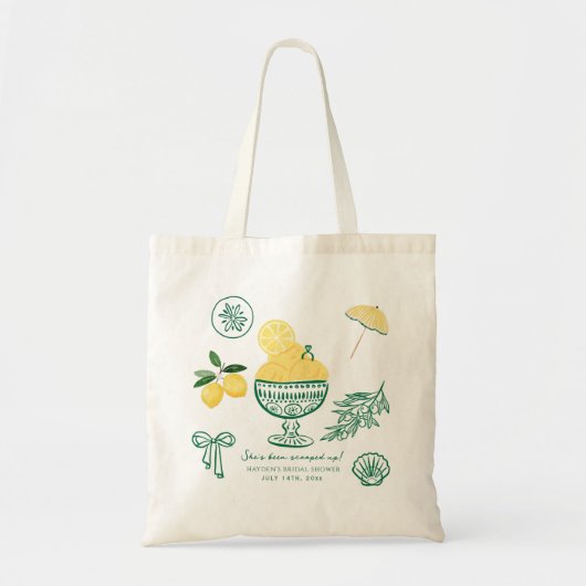 Tote Bag Mariage de Rêve avec Citron Engagé (Devant)