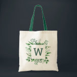 Tote Bag Mariage de verdure aquarelle. monogramme de Woodla<br><div class="desc">Aquarelle été bois verdure sac fourre-tout mariage avec monogramme. Convient à toute autre partie. Veuillez me contacter si vous avez besoin d'autres articles.</div>