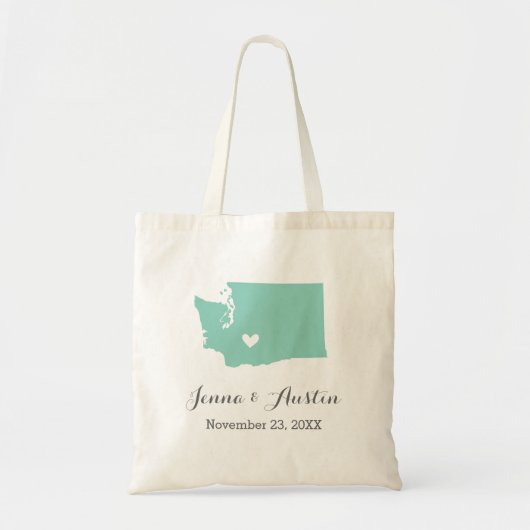 Tote Bag Mariage de Washington Bienvenue (Devant)