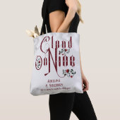 Tote Bag Mariage d'Halloween sur Cloud Nine avec des roses  (De près)