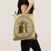 Tote Bag Mariage d'or Anniversaire classique cadre photo (De près)