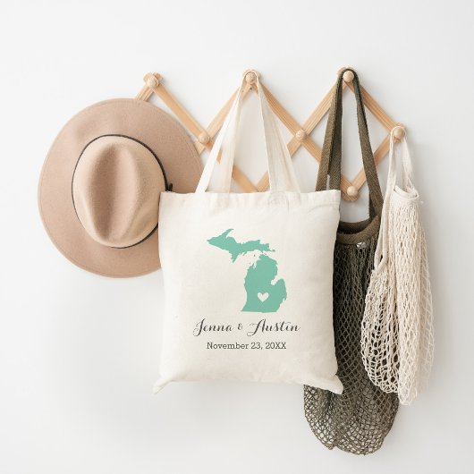Tote Bag Mariage du Michigan Bienvenue