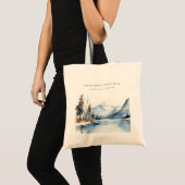 Tote Bag Mariage du paysage de neige hivernale du lac Mount (Devant (produit))