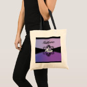 Tote Bag mariage élégant groupes violet et noir mariage (Devant (produit))