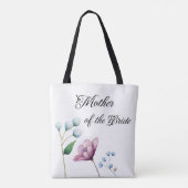Tote Bag Mariage Floral Élégant Douce Romance Botanique (Dos)