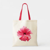 Tote Bag Mariage Hibiscus rose Accueil personnalisé (Dos)