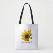 Tote Bag Mariage libre jaune doré (Devant)