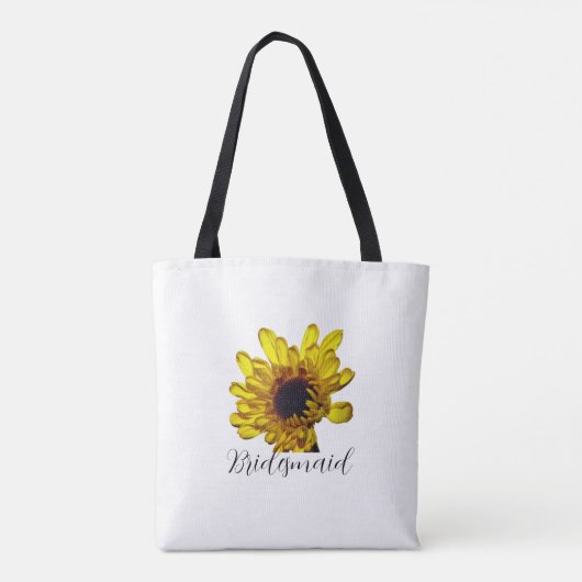 Tote Bag Mariage libre jaune doré (Dos)